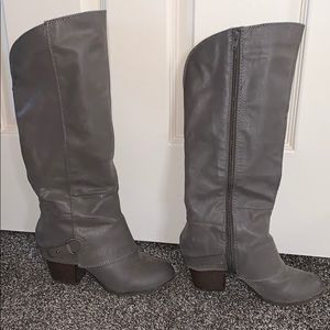Women’s tall gray boots